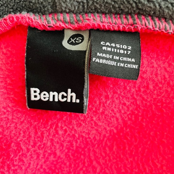 Bench Funnel Fleece Double Cuff Jacket Heavy Pink-Gray - Picture 5 of 5